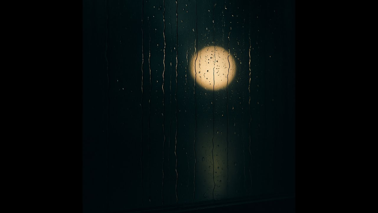 Rain on Window at Night | Moonlit Rain Ambience for Deep Sleep (10 Hours)