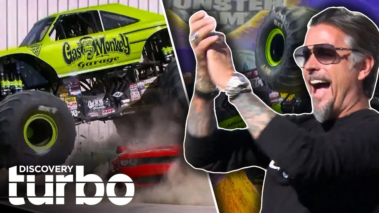The Gas Monkeys Take Over A Monster Jam Truck Competition! | Fast N' Loud
