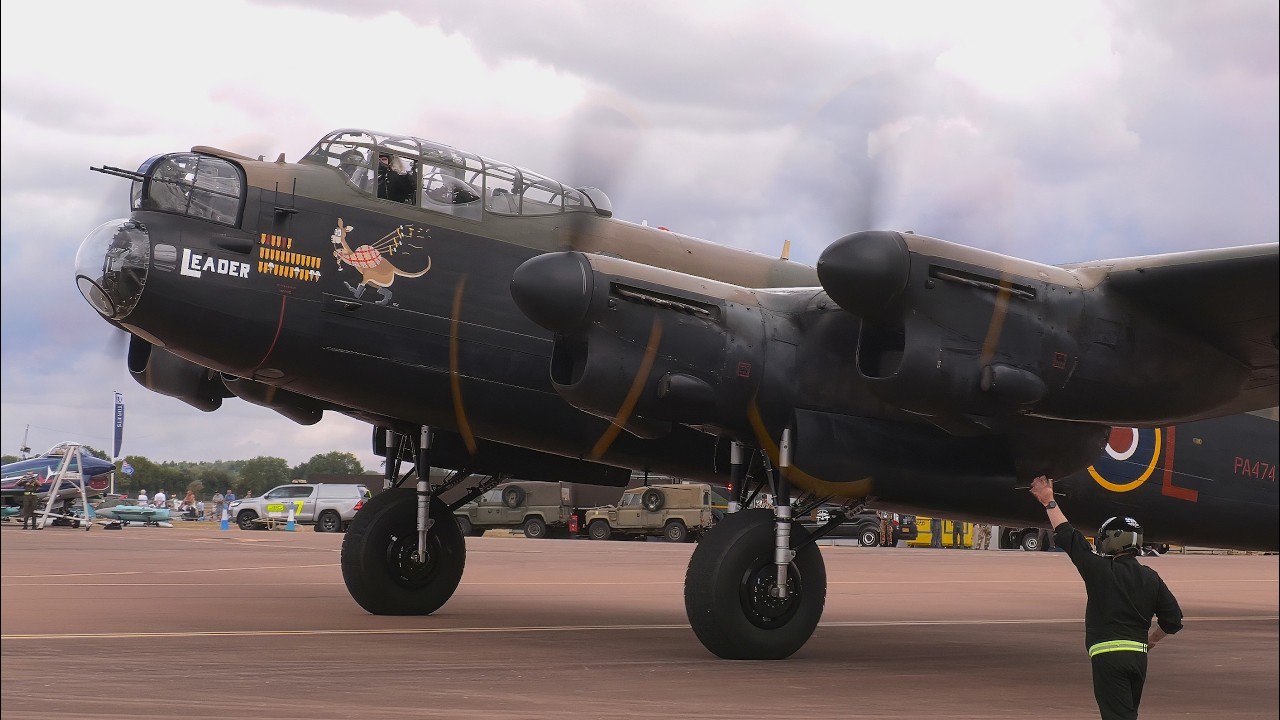 Lancaster Bomber | Start-Up, Taxi & Take-off