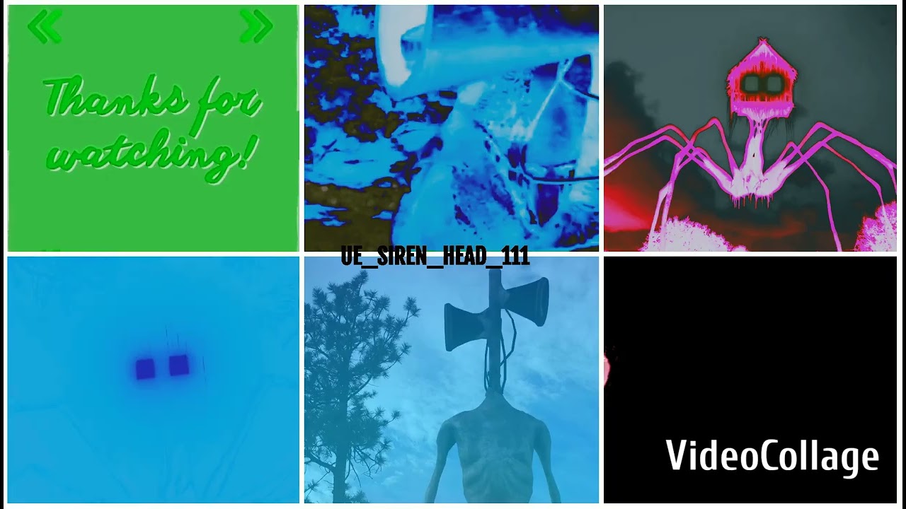 Siren head for music and action video ⏩🔴 