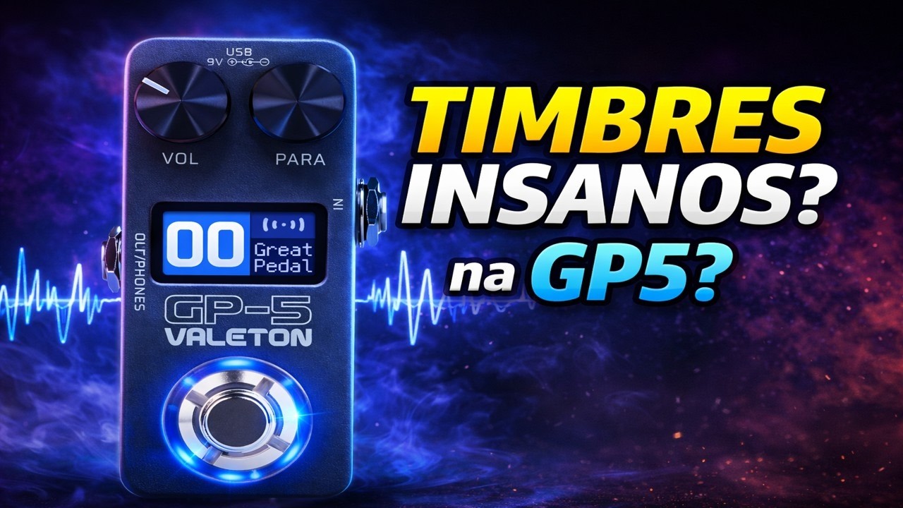 4 TIMBRES INSANOS na Valeton GP-5 🔥 Do Clean ao Metal Pesado!