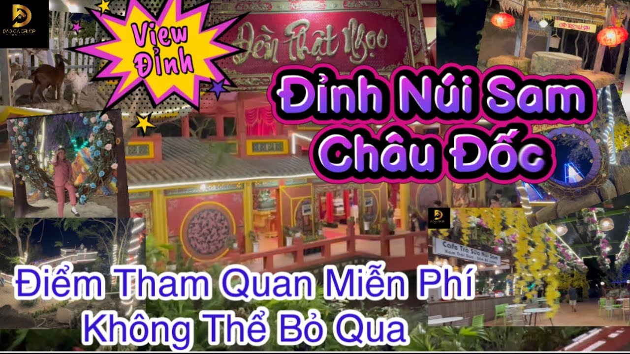 Review Đỉnh Núi Sam Châu Đốc | Điểm Tham Quan Du Lịch Miễn Phí Đẹp Lung Linh | Đền Phật Ngọc