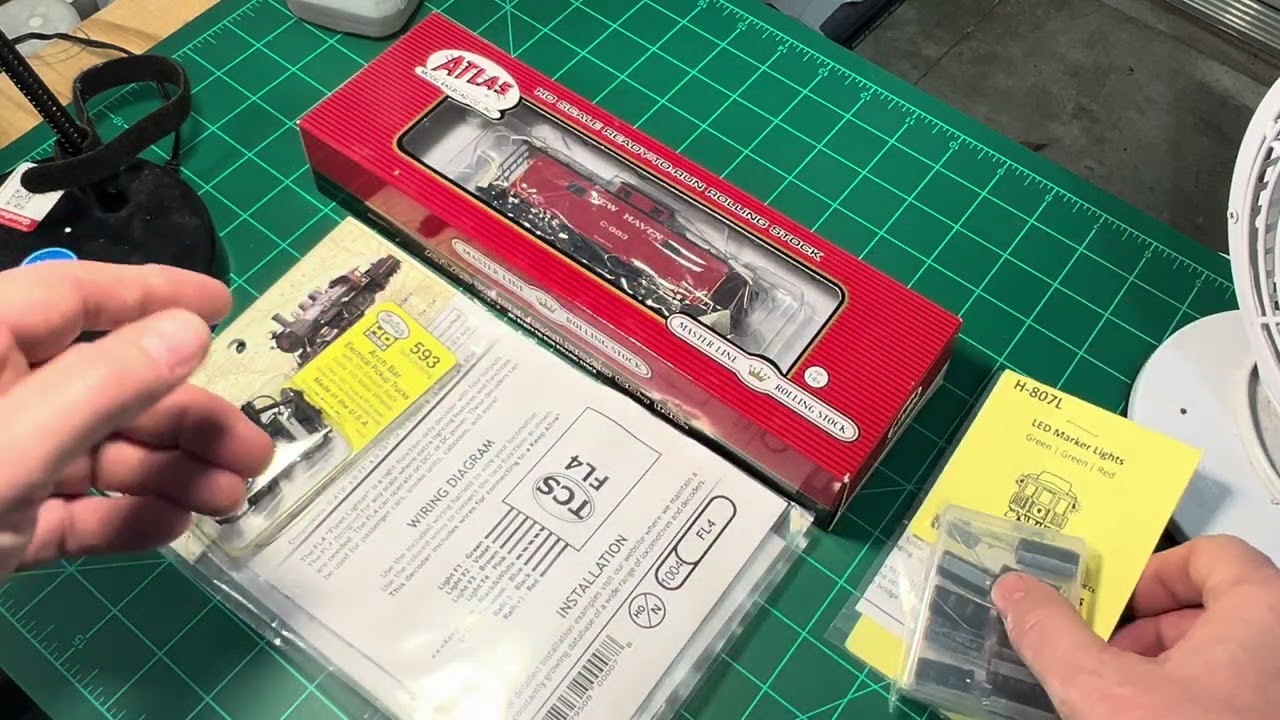 Adding DCC-Controlled Marker Lights and Interior Lighting to an HO Atlas Caboose