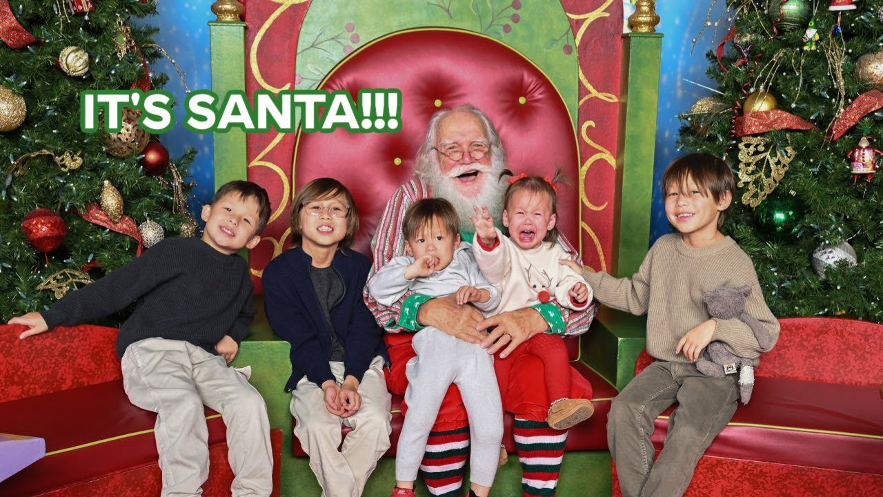our first baby ever to react this way to Santa 😭🎅🏼
