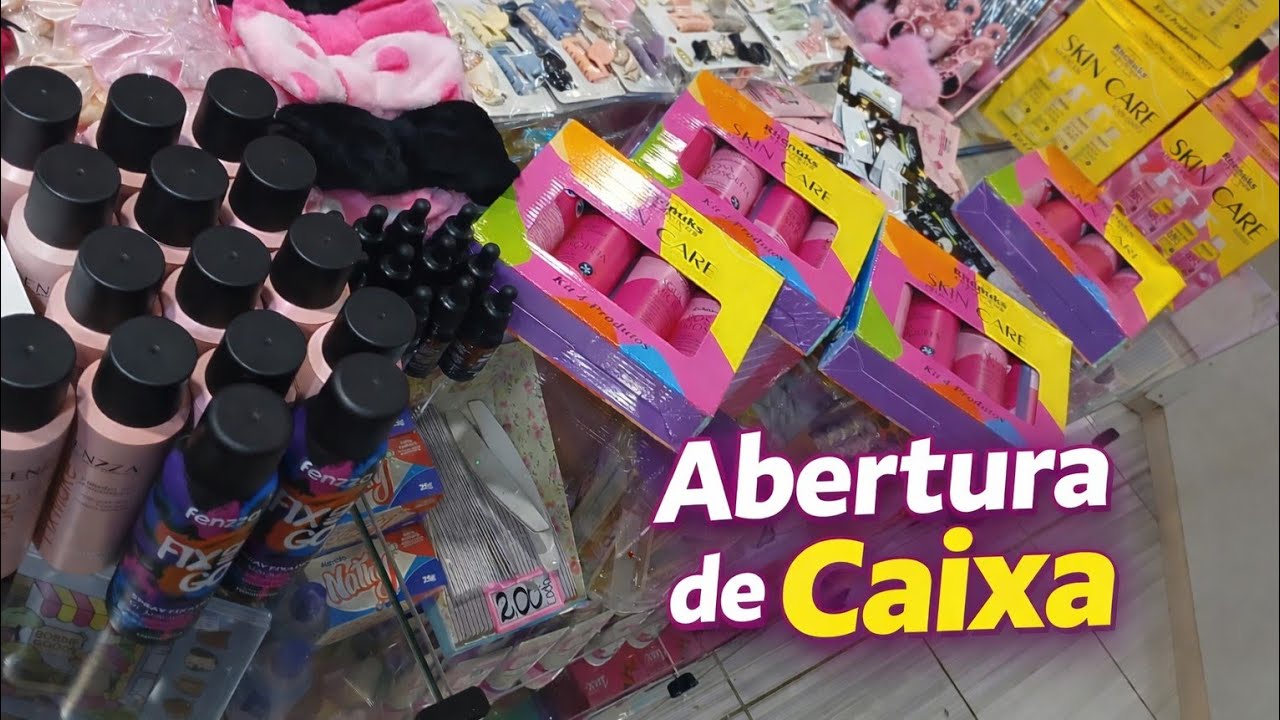 Abertura de Caixa de Makes e Acessórios na Loja