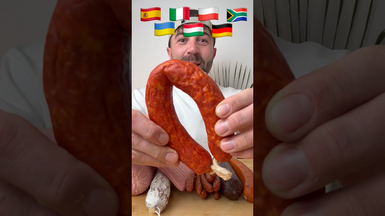 Sausage from different countries! #mukbang #asmr #sausage #eatingshow #mukbangs