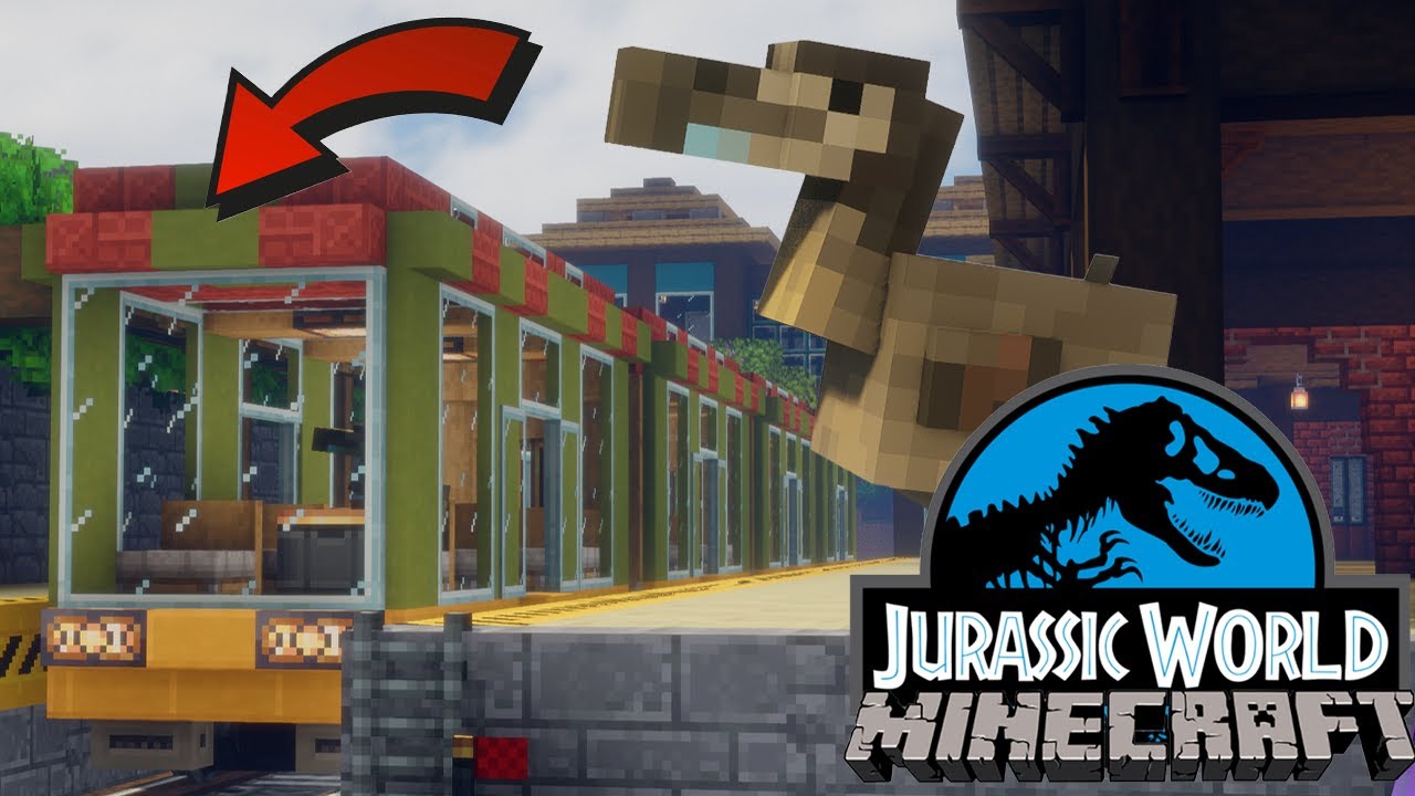 I Made a DODO Drive My TRAIN in Minecraft Jurassic World