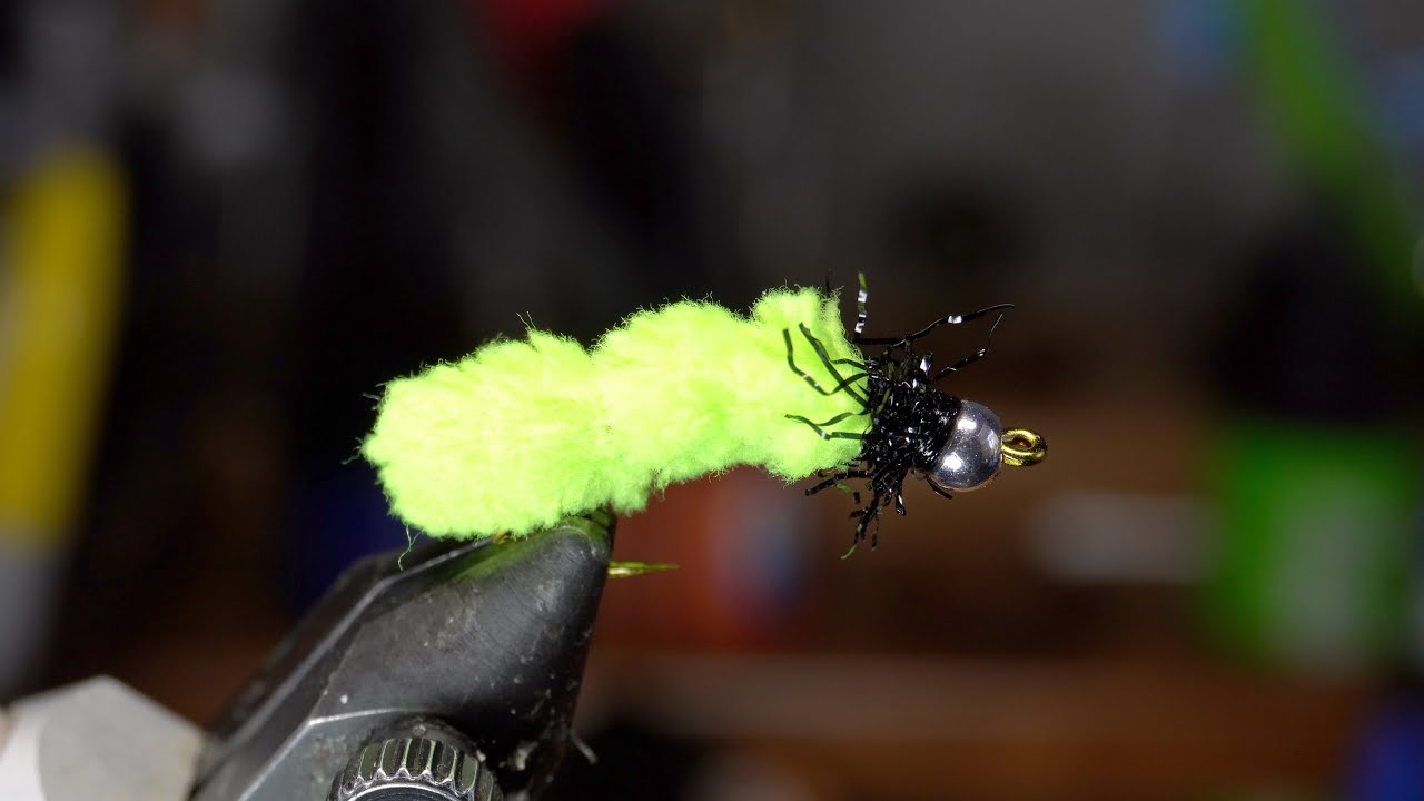 Mop Grub Fly - Simple yet effective - McFly Angler Fly Tying Tutorial