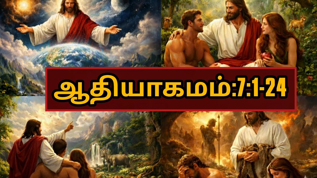 பழைய ஏற்பாடு ஆதியாகமம் 7:1-24 #DailyBible#WordOfGod#Jesus#JesusLovesYou#Christian#Christianity