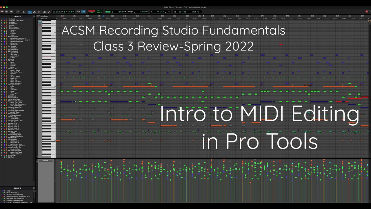 How To Edit MIDI In Pro Tools For Beginners