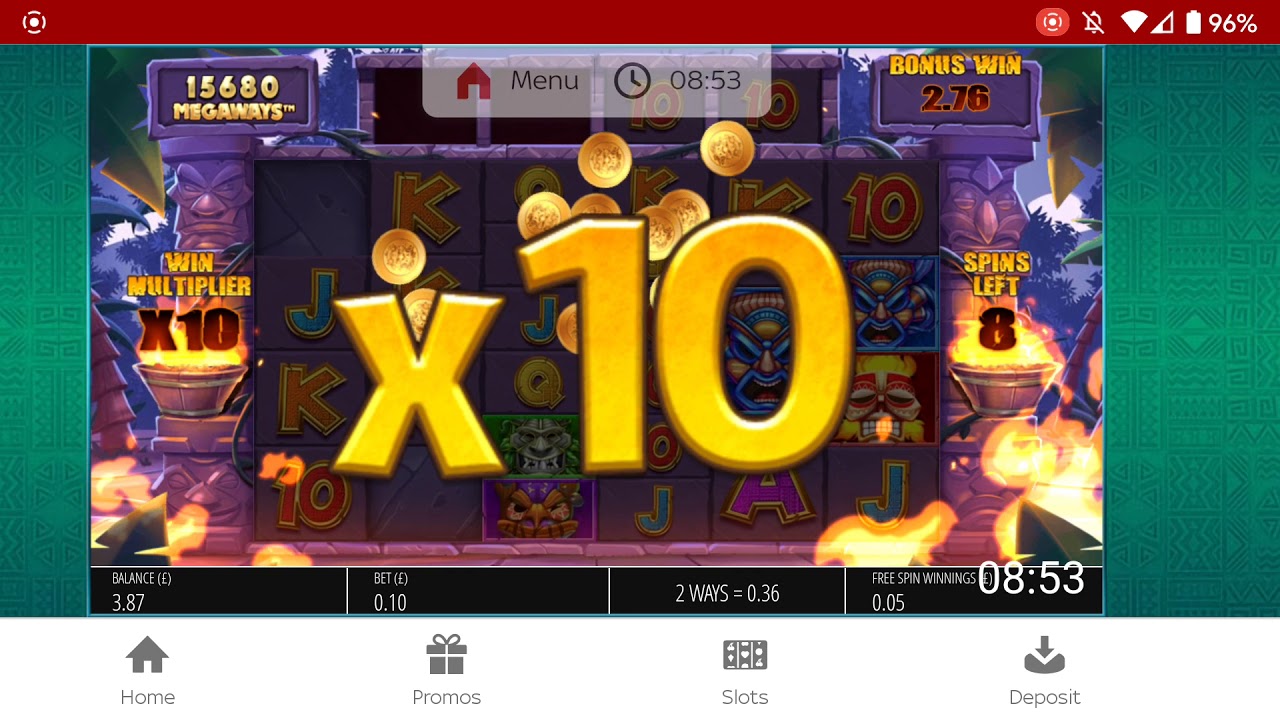 10p BONUS decent win, Tiki Megaways slots