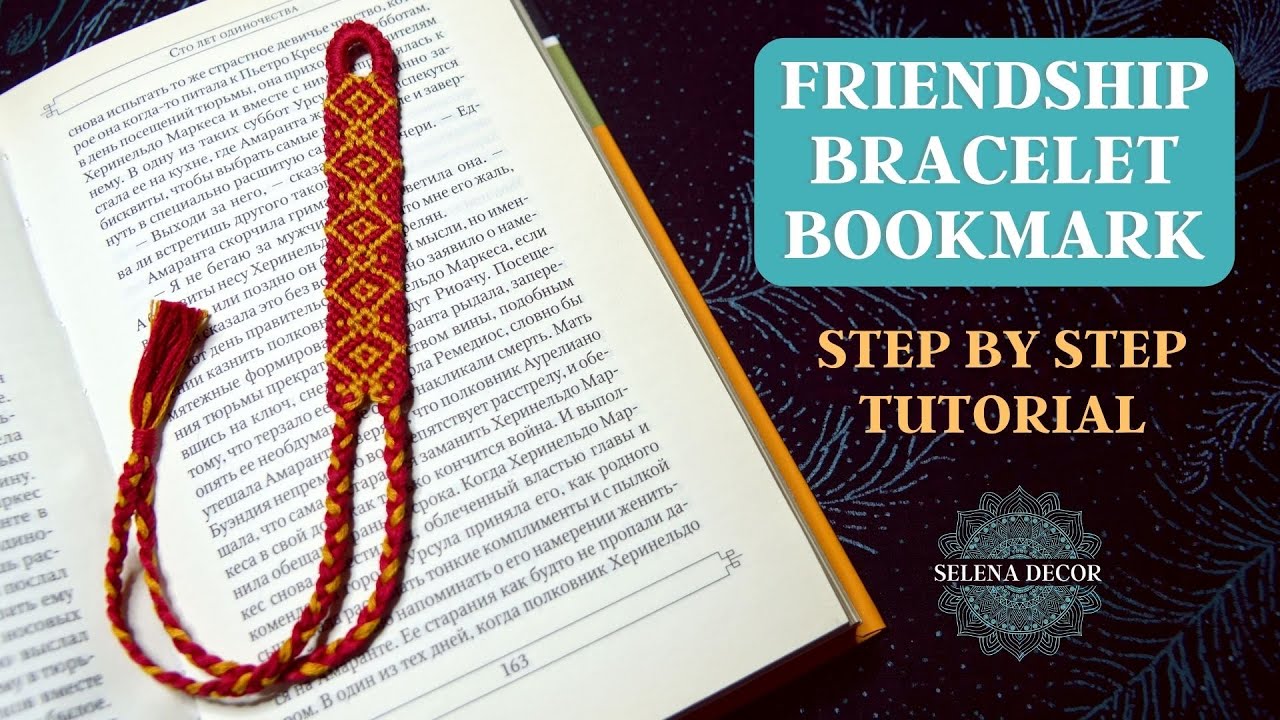 MACRAME BOOKMARK TUTORIAL  |  FRIENDSHIP BRACELET BOOKMARK |  МАКРАМЕ ЗАКЛАДКА ДЛЯ КНИГ