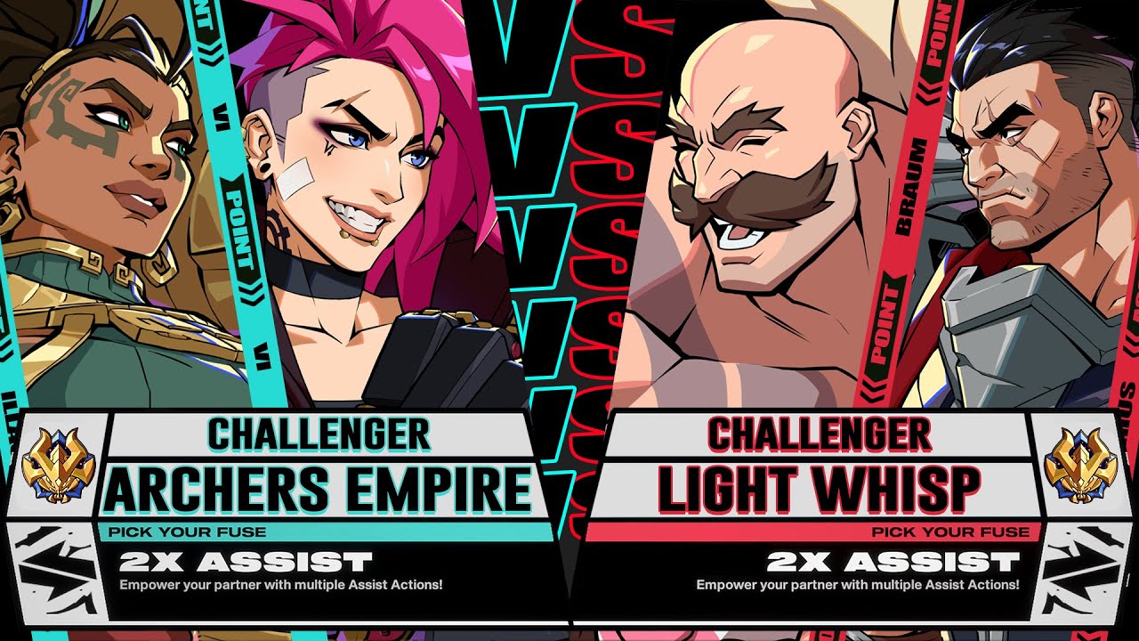 ArchersEmpire (VI / Illlaoi) vs LightWhisp (Braum / Darius) - 2XKO