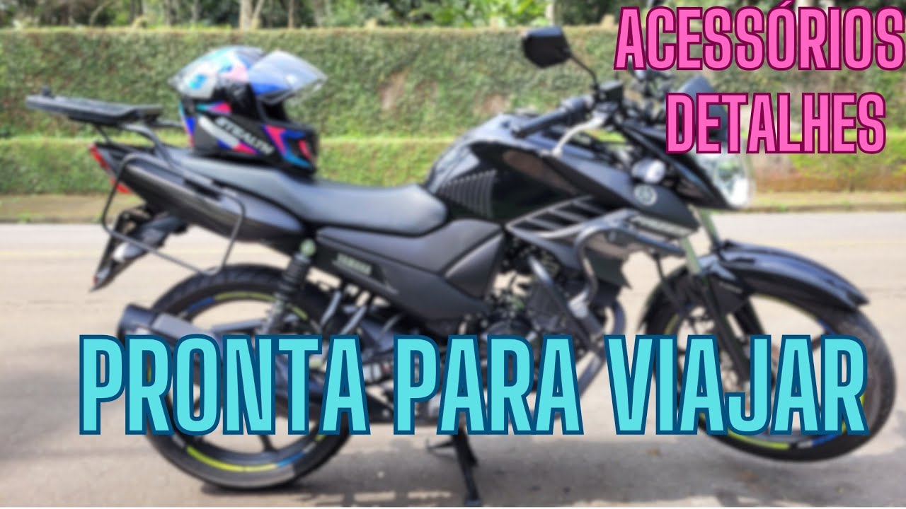 A MELHOR moto 150cc - Yamaha FAZER 150 - Detalhes e acessórios para viagem