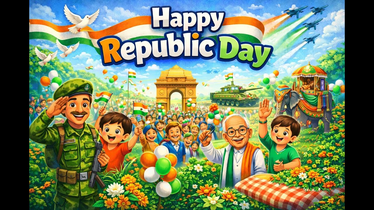 26th January Republic Day Celebrations In School || Aicrazytalks
