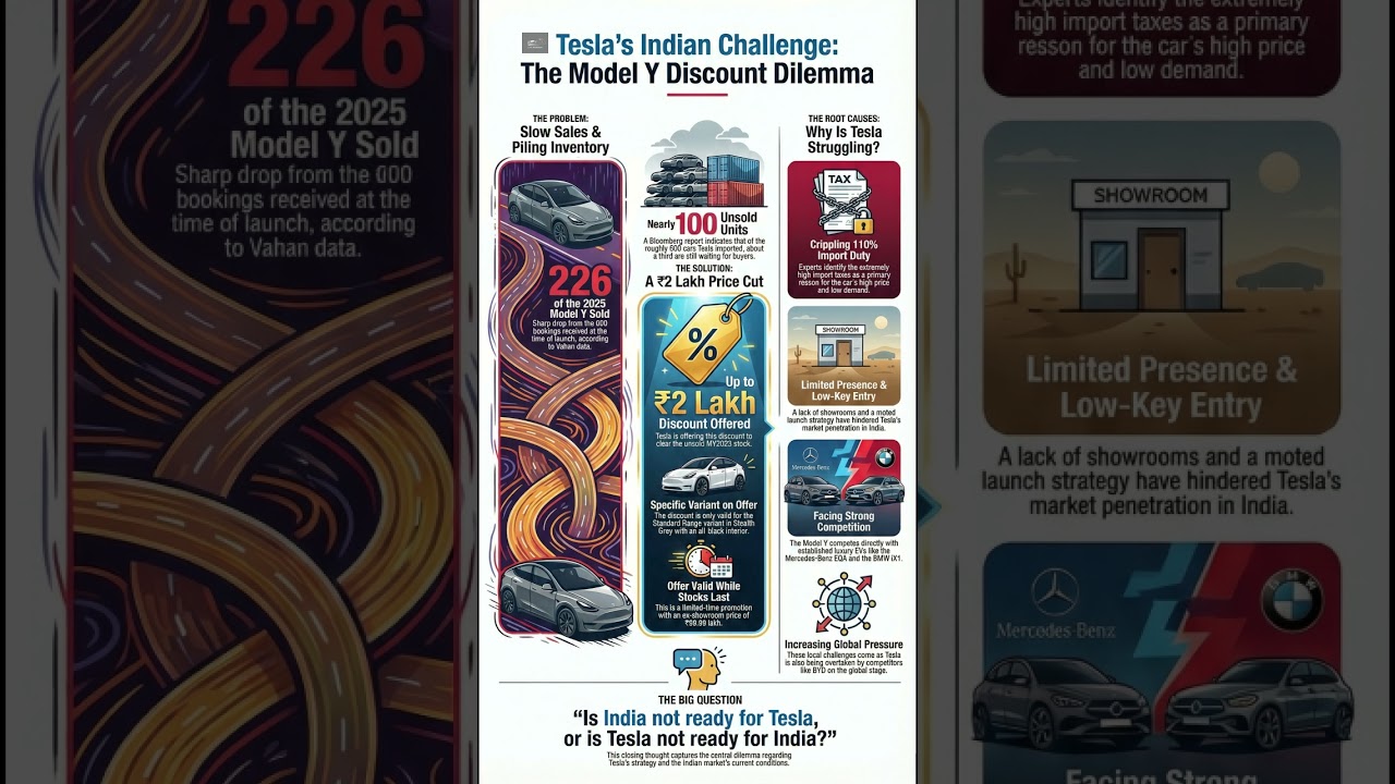 2026 Reality 🚨 Tesla Model Y Slow Sales! BMW iX1 & Mercedes EQA Jeet Gaye? 