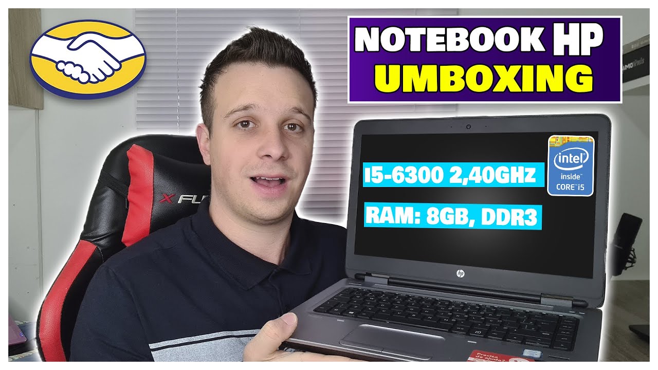 NOTEBOOK HP PROBOOK RECONDICIONADO NO MERCADO LIVRE VALE A PENA? UNBOXING!