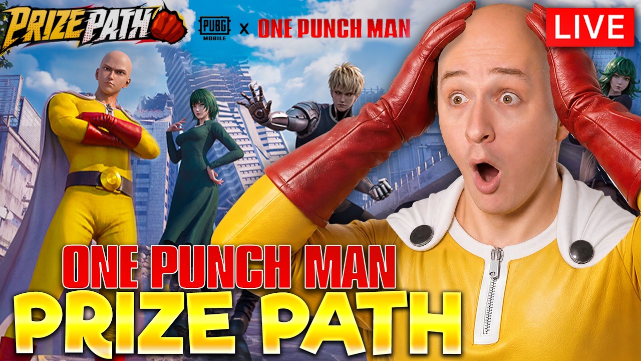 MAXING ONE PUNCH MAN PRIZE PATH & LUCKY SPIN! PUBG MOBILE LIVE