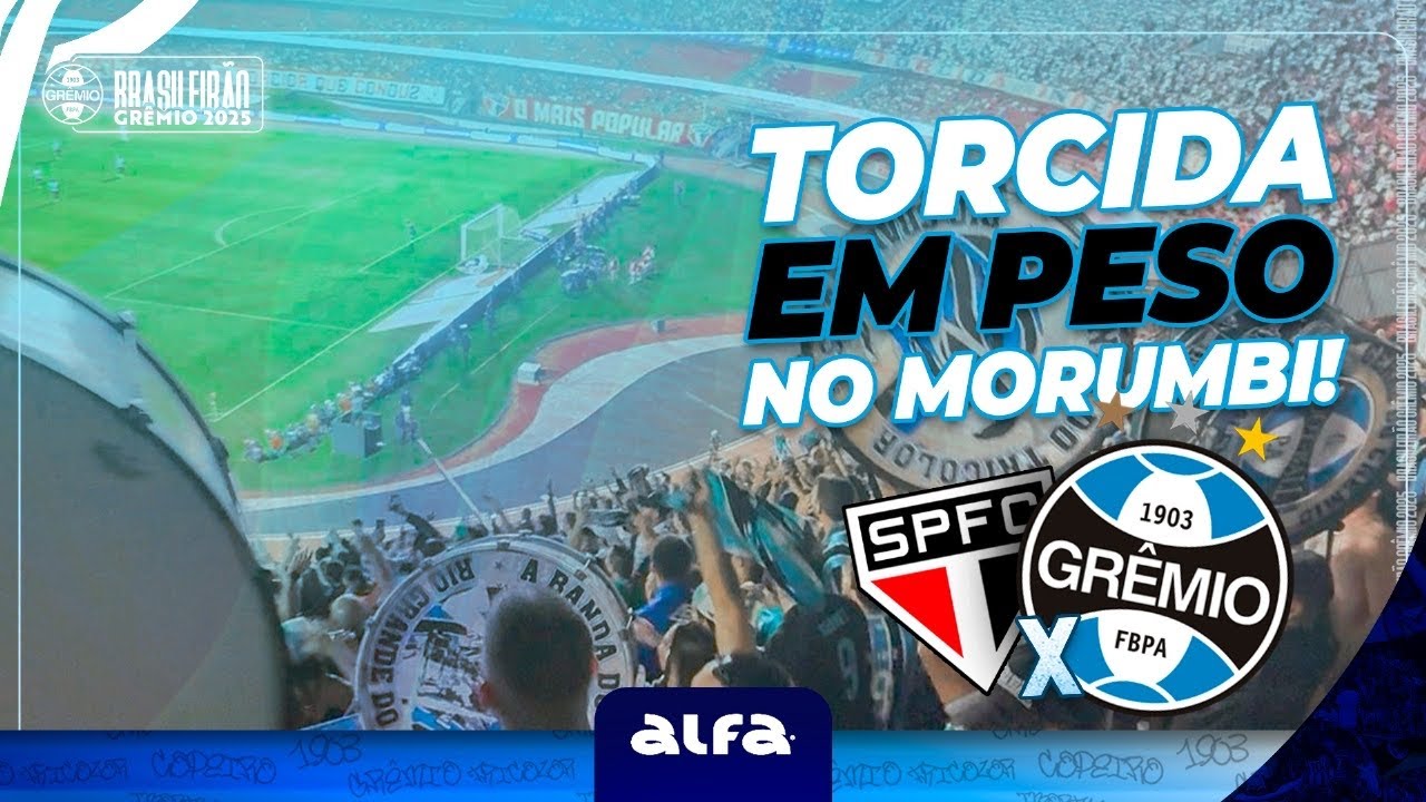 SÃO PAULO 2x1 GRÊMIO - TORCIDA EM PESO NO MORUMBI!