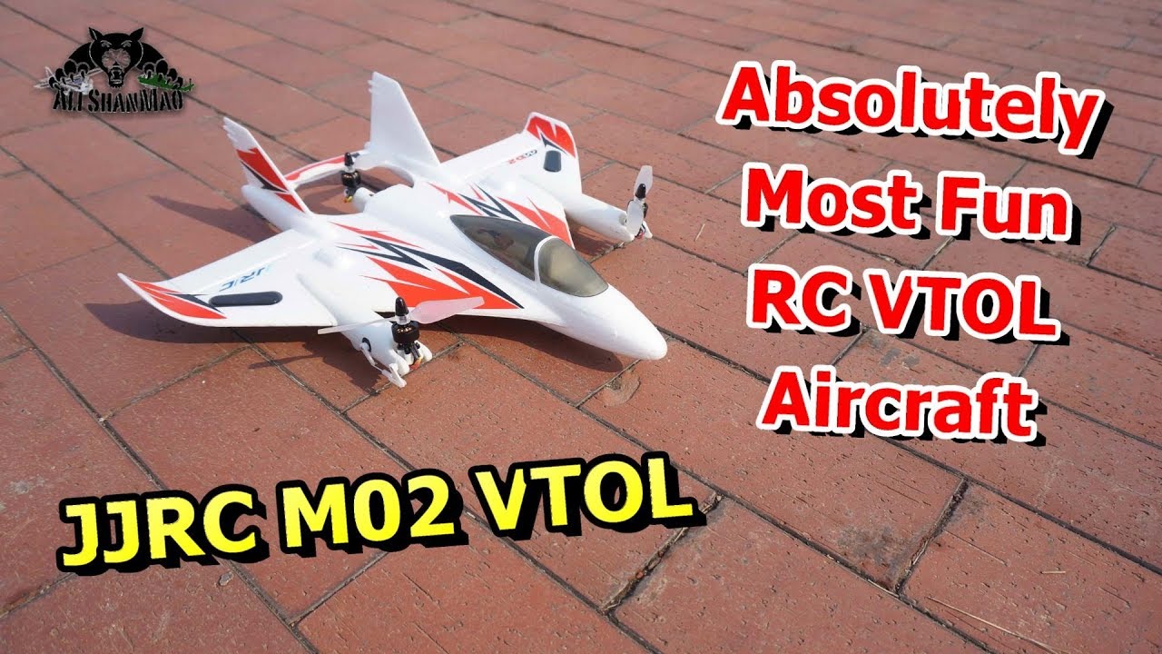 JJRC M02 VTOL RC Plane Flight Test at RC Airport