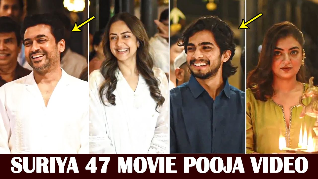 #Suriya47 Pooja Glimpse | Suriya | jyothika | Jithu Madhavan | Nazriya | Naslen | SushinShyam | FH