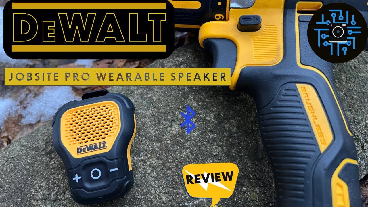 Dewalt Jobsite Pro Wearable Speaker Review #bluetooth #dewalt #music