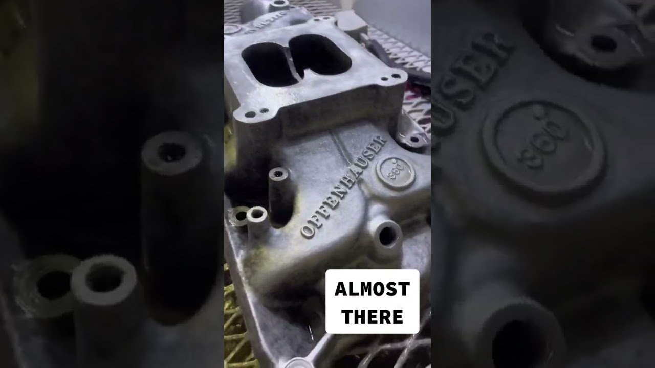 Liquid Bead Blasting / Vapor Honing Intake Manifold #vaporhoning #restoration #cleaning #wetblast