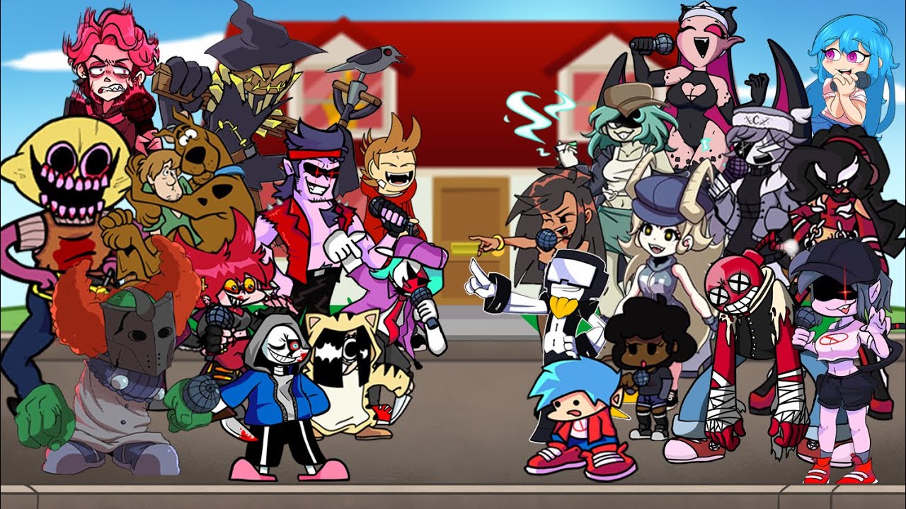 FNF Norway But - Different Characters Sing It (Everyone Sings Norway) VS Tord - FNF COVER