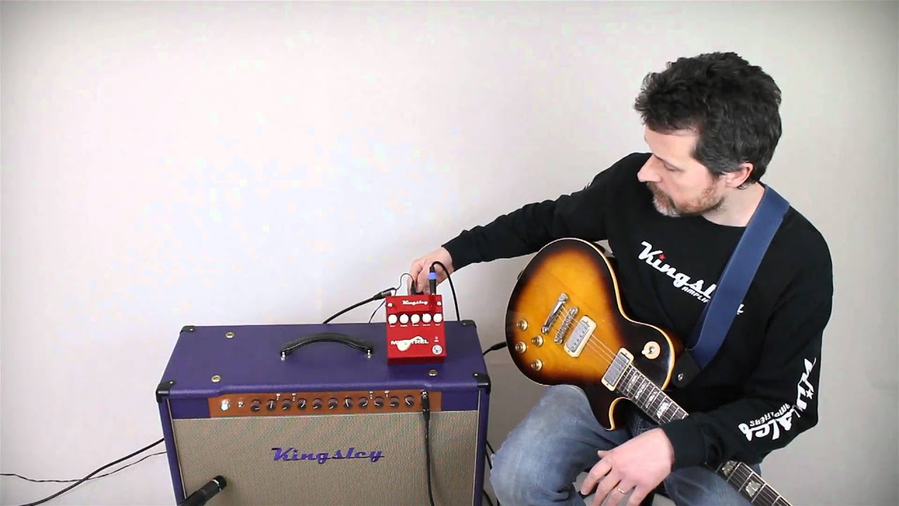 Kingsley Minstrel tube overdrive pedal w/Les Paul