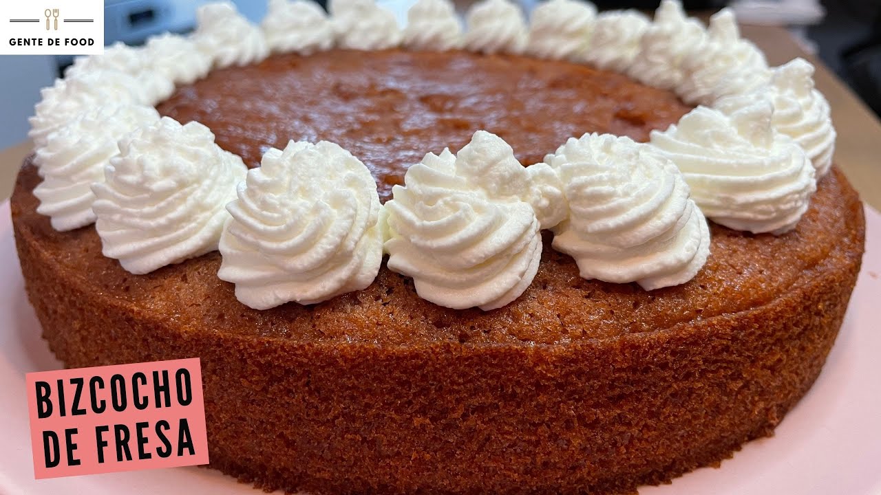 Bizcocho de fresa | Receta #16 | GENTE DE FOOD