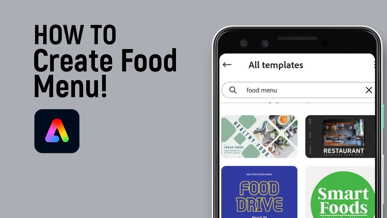 How to Create Food Menu in Adobe Express [easy]