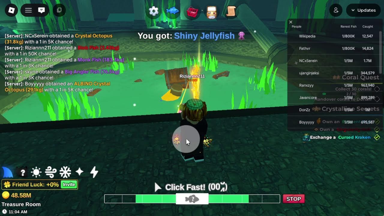 [AFK Stream] ROBLOX Fish It! #13 - Cryoshade Glider, King Crab