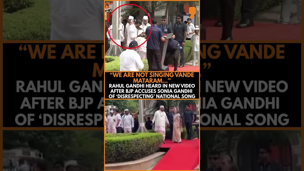 Rahul Gandhi&rsquo;s Vande Mataram Remark Sparks Fresh Congress-BJP Row
