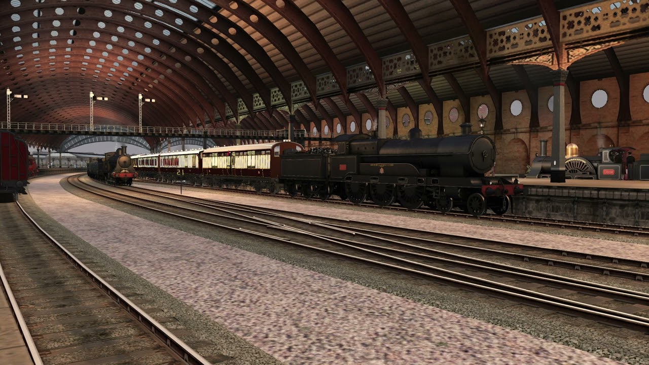 LNWR Claughton 'C.J. Bowen-Cooke' Arrives and Departs on an Express - TSC Video Wallpaper