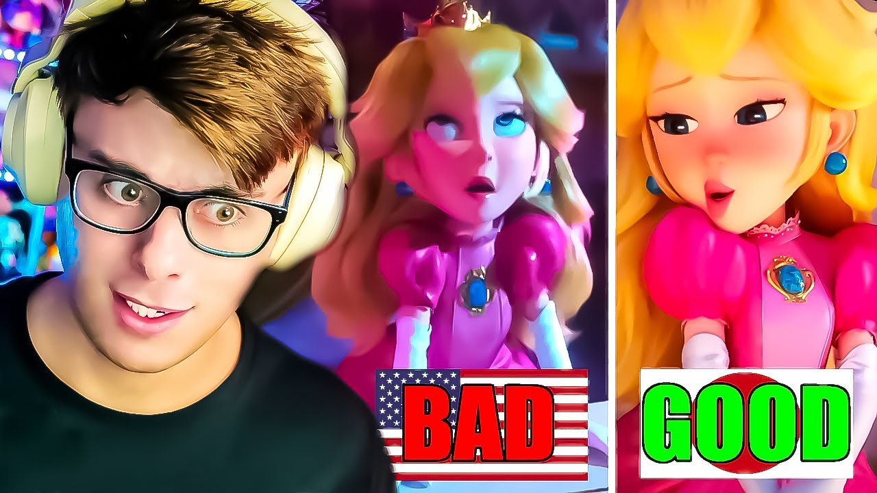 REACTING to MARIO BROS MOVIE in DIFFERENT LANGUAGES 2