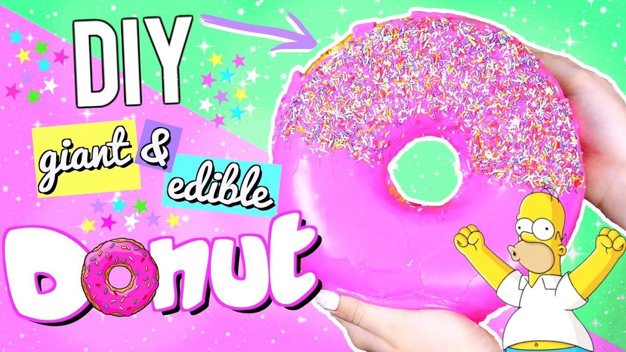 DIY GIANT EDIBLE DONUT!