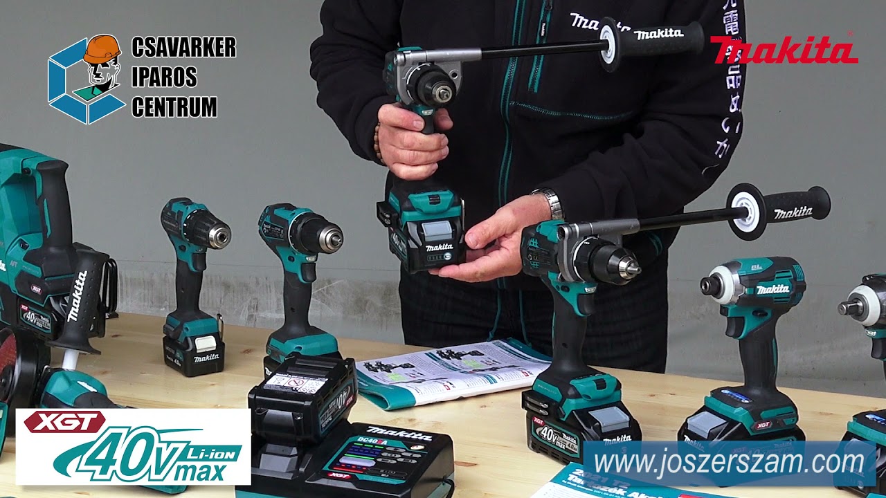 MAKITA DF001GZ, HP001GM201 akkus ütvefúró-csavarbehajtó szerszámbemutató a Csavarker Kft-nél