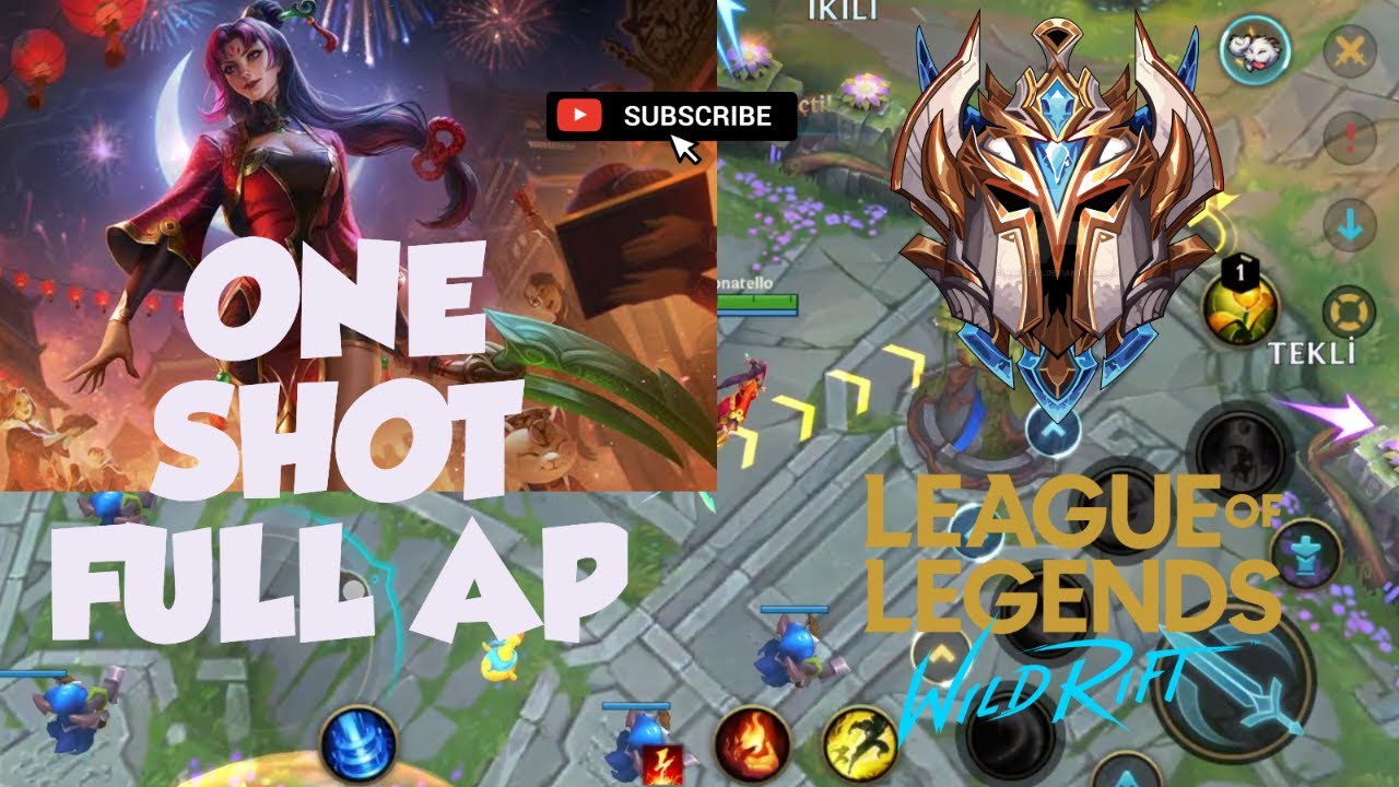 FULL AP MİD LANE ONE SHOT DİANA PLAYS | HİGH ELO WİLD RİFT