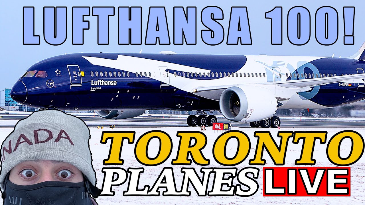 🔴 LIVE 100 YEAR LUFTHANSA 787 in SUPER COLD Toronto Airport! (YYZ)! January 30TH, 2026!