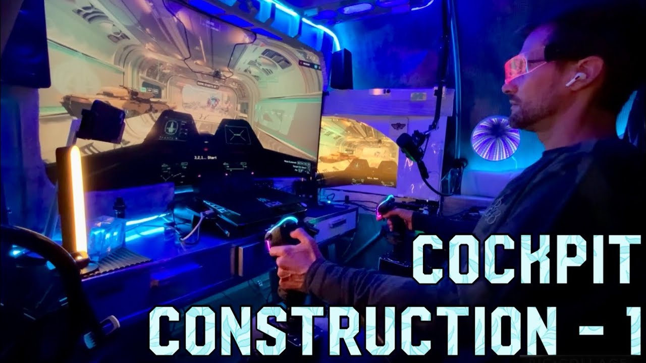 How to built a SPACESHIP COCKPIT ! #1. For Star Citizen & space flight simulation games.