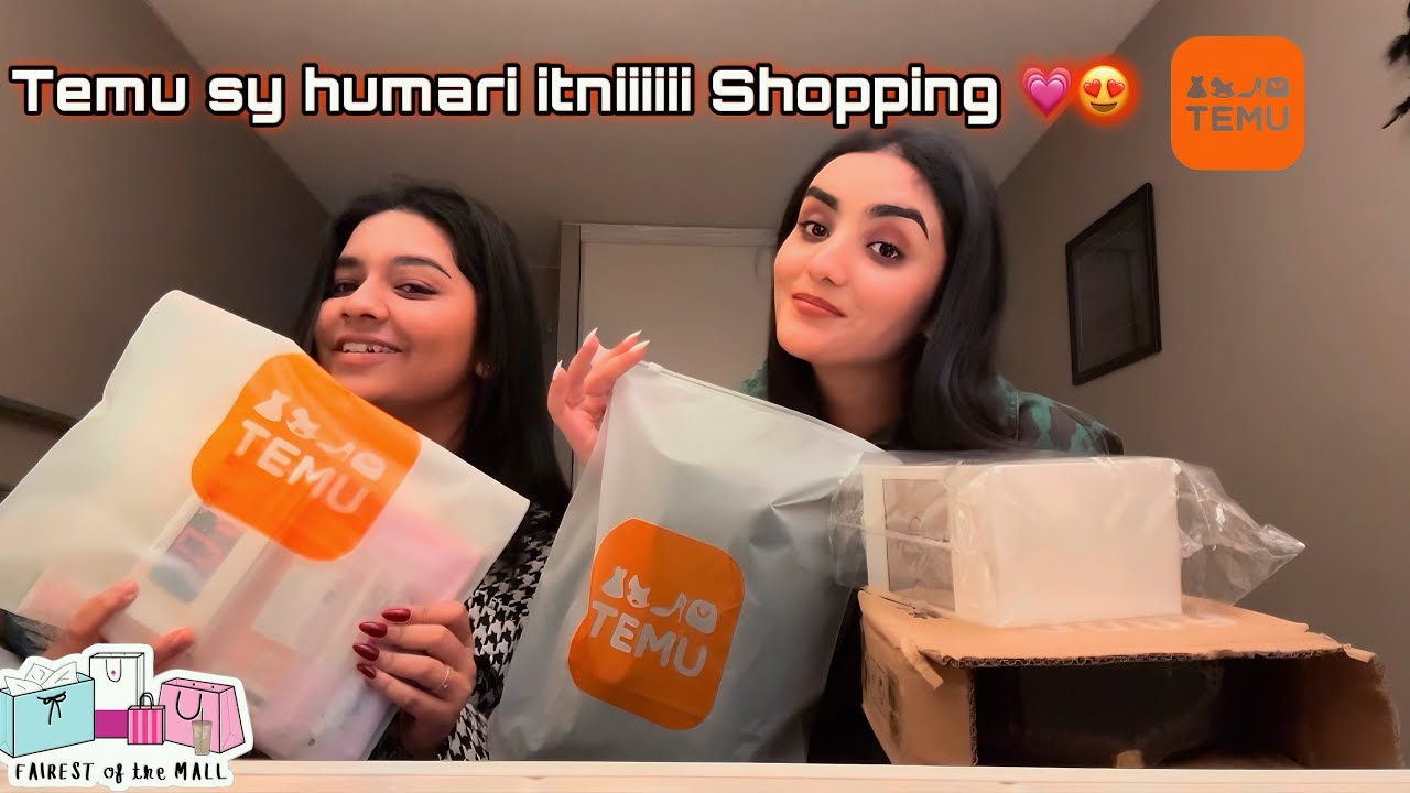 Temu sy Ki hum ny dhair sari shopping💃😍-Our Honest Temu Shopping Haul💗🛍️