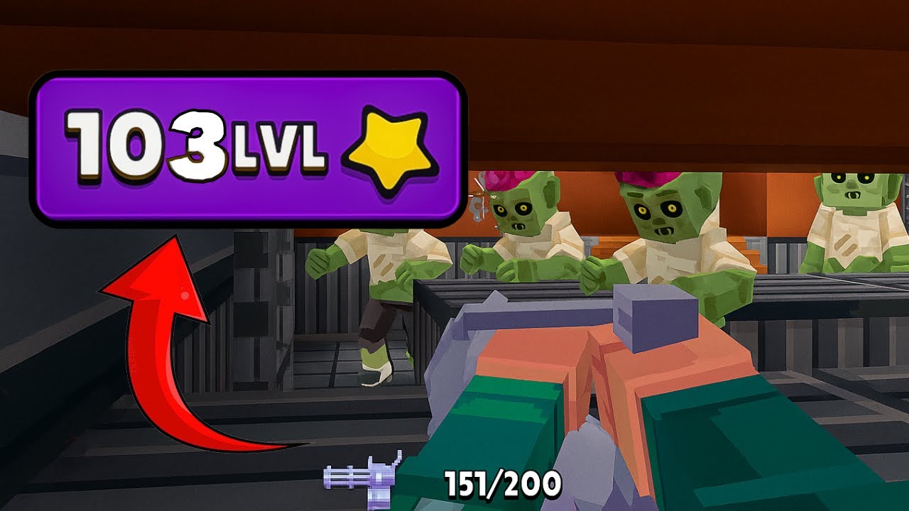Level 103 Infection In MineFun io 🧟‍♂️🔥