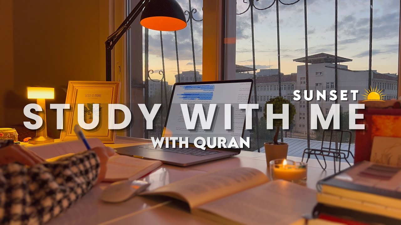 2-Hour Study With Me | Quran recitation | Lofi Quran | Pomodoro 50/10 | Study with quran