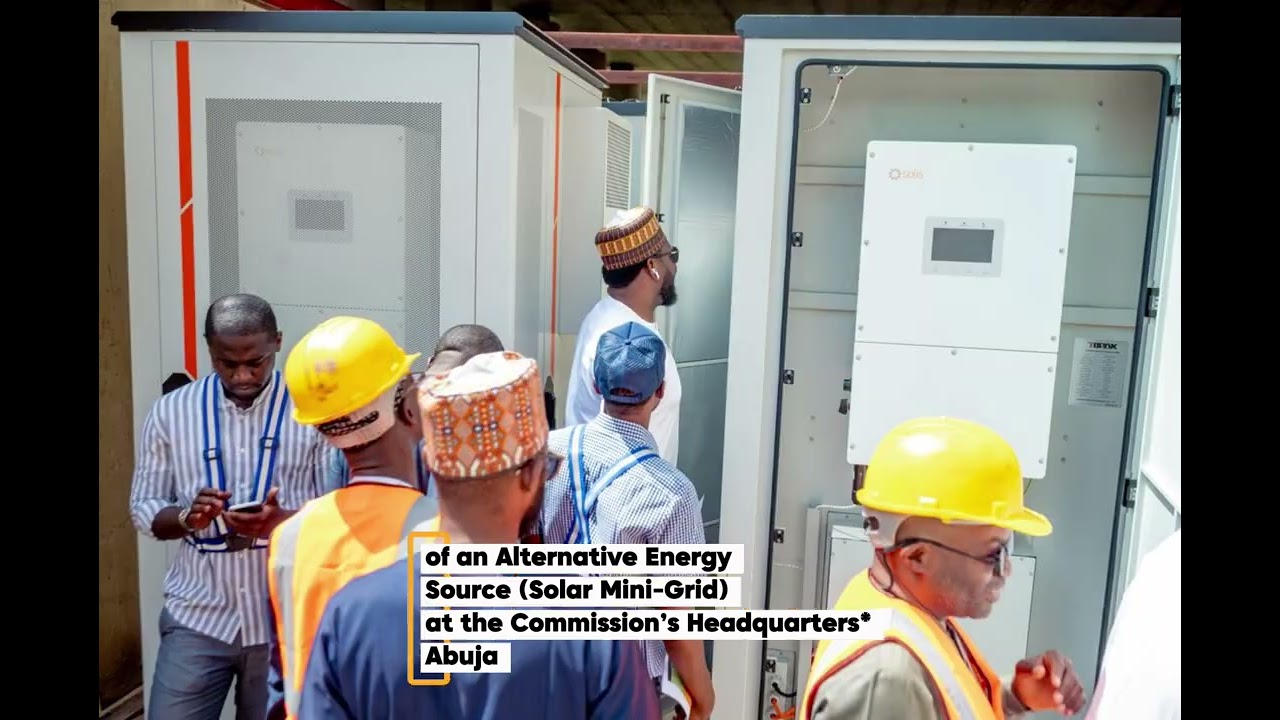 ECN DG Inspects Ongoing Solarization Project for the Provision of an Alternative Energy Source (Sola