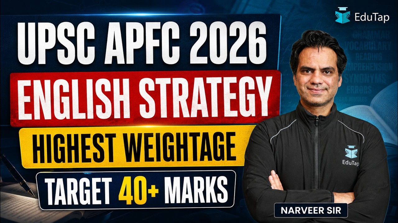 UPSC EPFO APFC 2026 General English Preparation Strategy: Syllabus, Topics, Sources