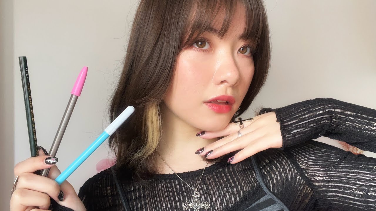 ASMR Camera Scratching with a Pencil and Pens ˚₊‧꒰ა ☆ ໒꒱ ‧₊˚
