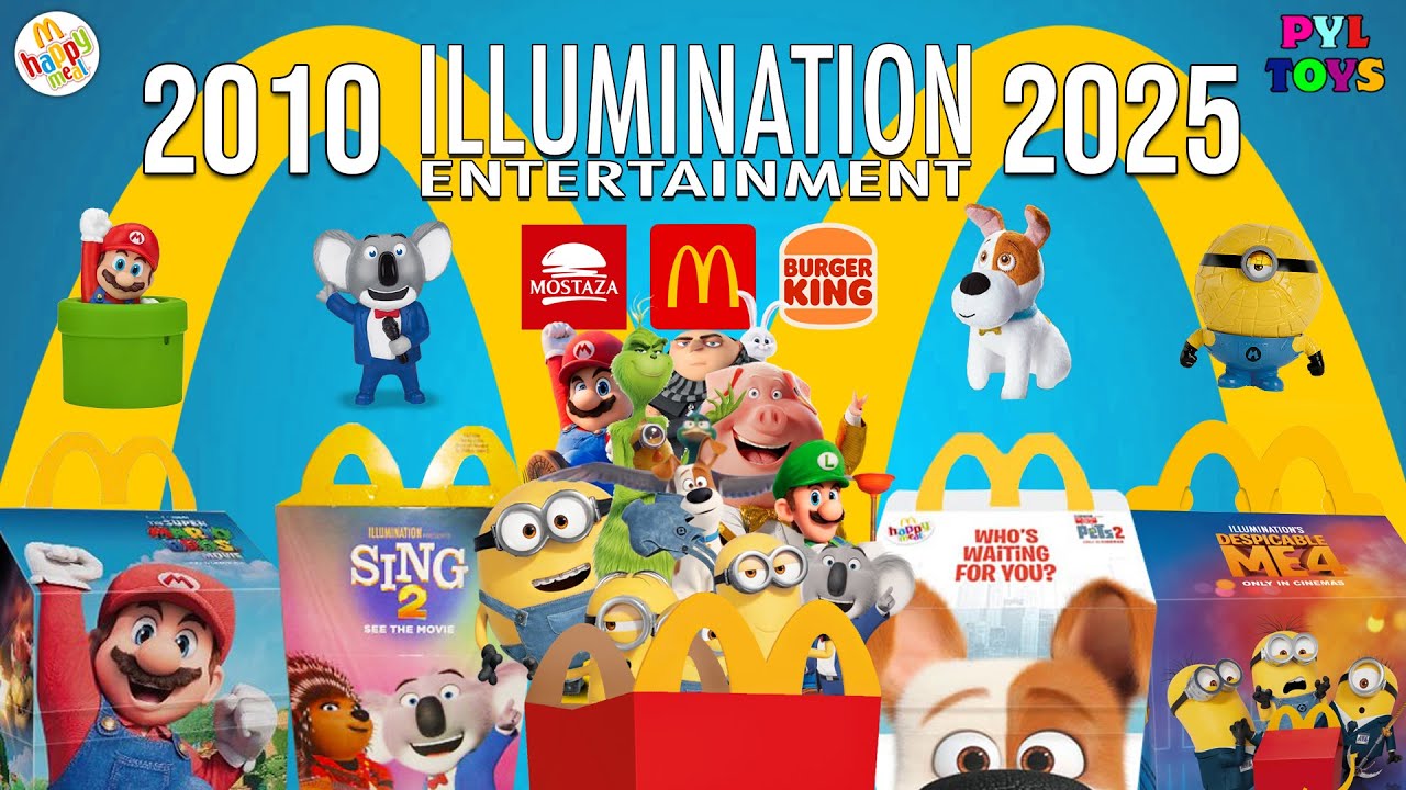 TODOS los JUGUETES de ILLUMINATION de MCDONALDS, BURGER KING y MOSTAZA (2010-2025)