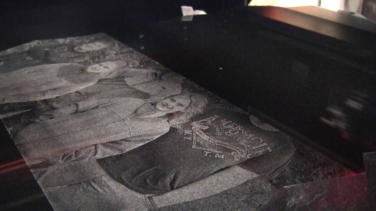 AP Lazer: Watch us Engrave Granite