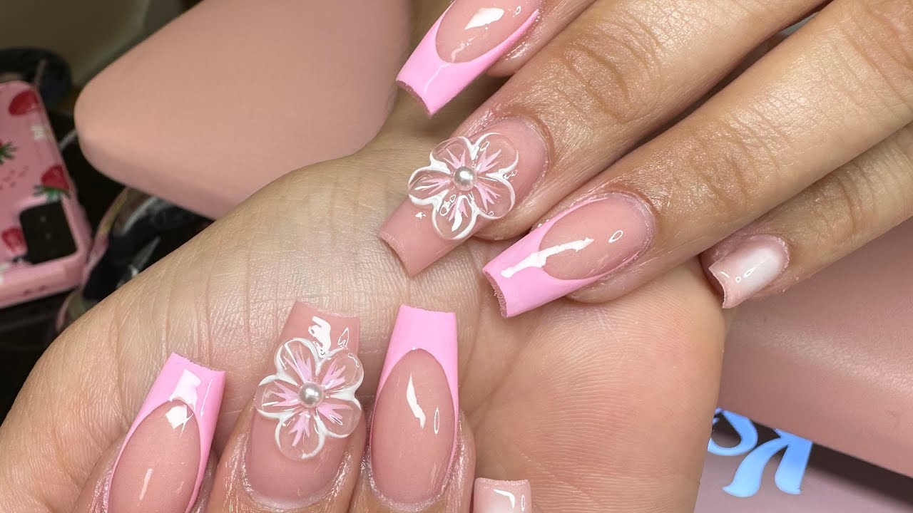 Client Fill! 3D Gel Flower |Acrylic Nails