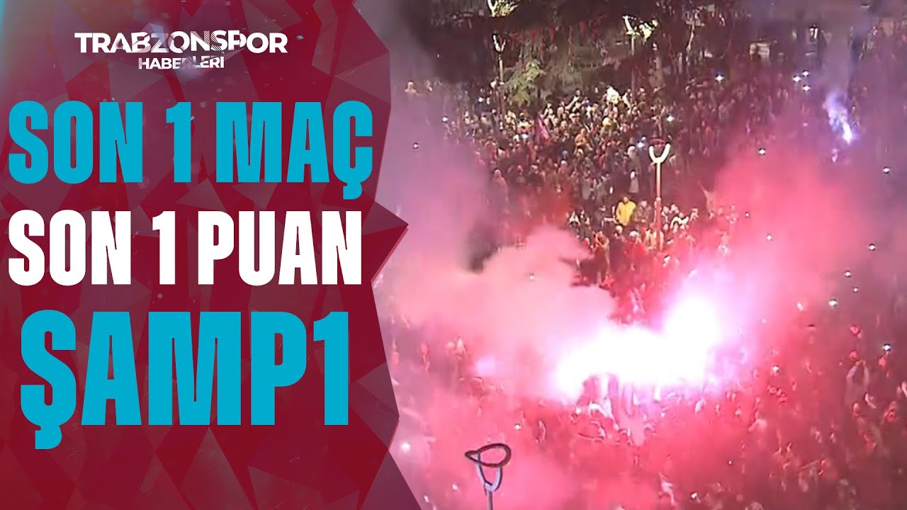 Trabzonspor'un Fırtına Taraftarı Şampiyonluğu Bekliyor İşte O Görüntüler